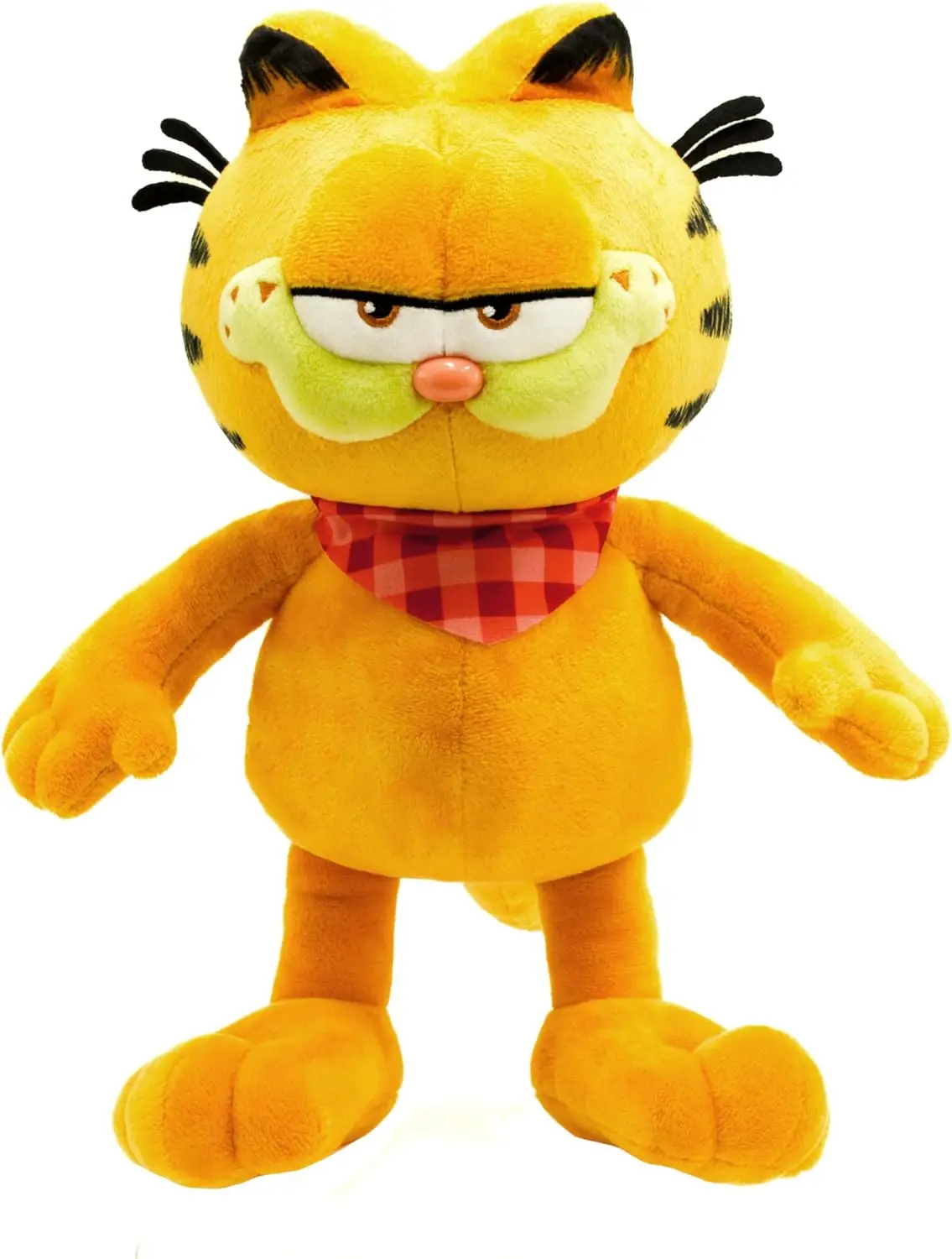 Garfield Movie (2024) Adult Garfield (Mischievous Smile, Red Scarf) 13-Inch Plush Toy (Id92117) 1