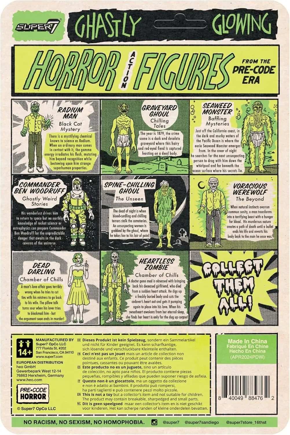 Super7 Reaction Figures: Pre-Code Horror Wave 4 Beyond #1 Toxic Glow Voracious Werewolf Figure 88476 Low Stock 2
