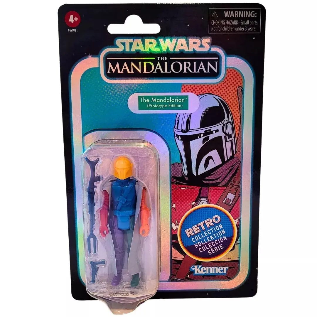 Star Wars: Retro Collection - The Mandalorian (Prototype Edition) [Blue Torso] Action Figure (F6981) 1