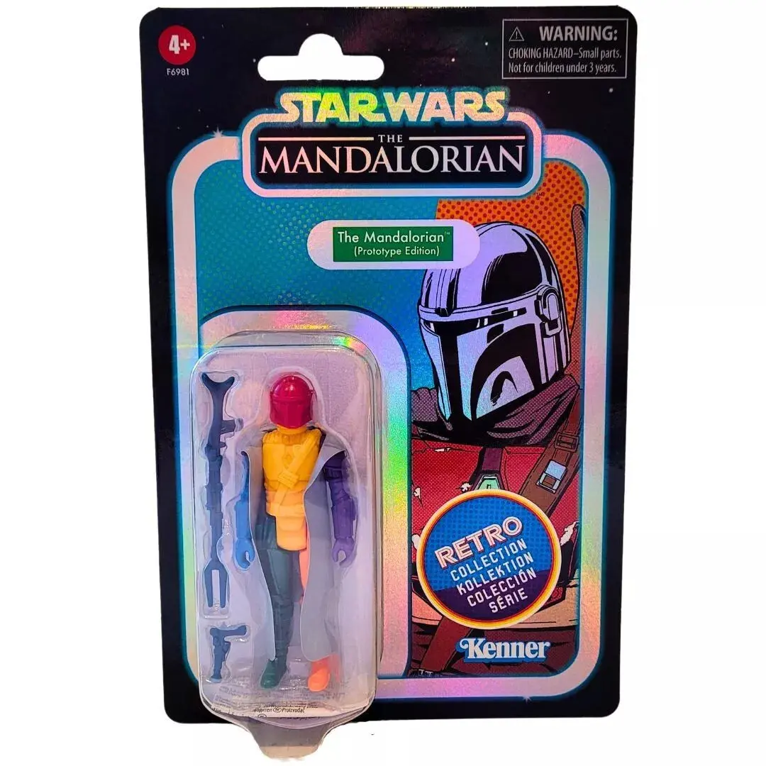 Star Wars: Retro Collection - The Mandalorian (Prototype Edition) [Yellow Torso] Action Figure F6981 1
