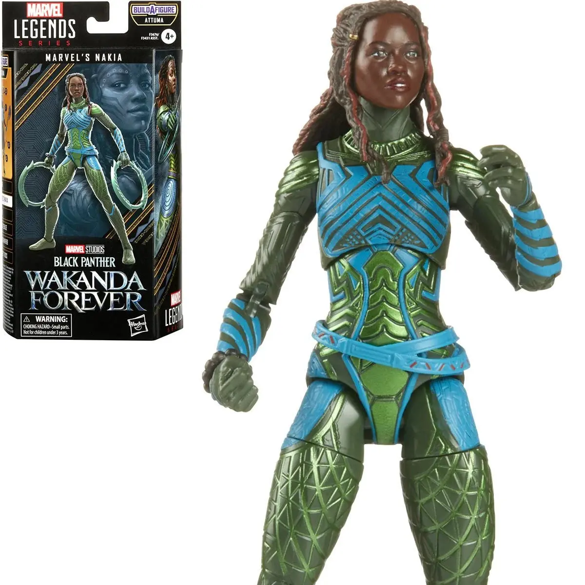 Marvel Legends - Black Panther Wakanda Forever (Attuma Baf) Nakia Action Figure (F3676) Low Stock 1