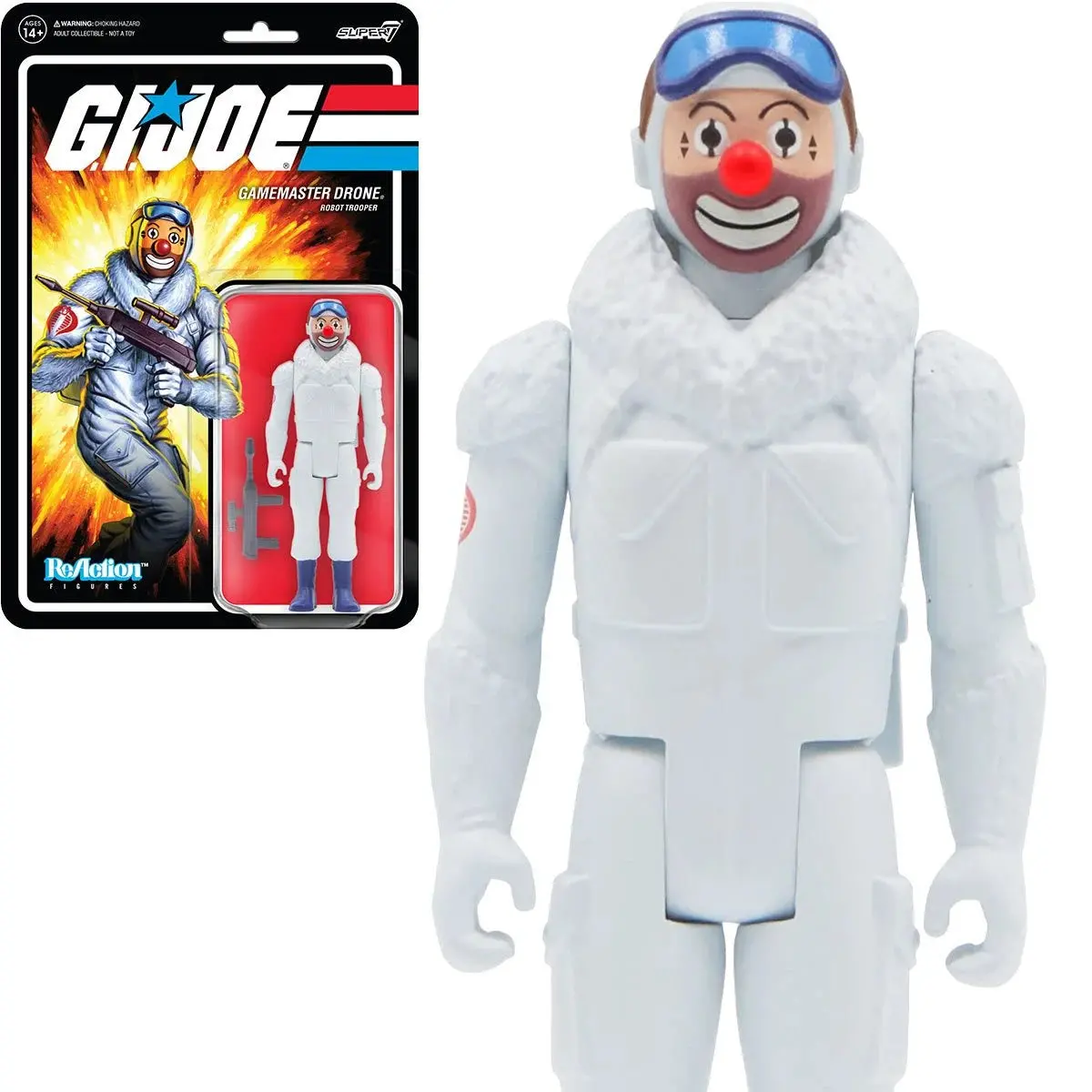 Super7 Reaction Figures - G.I. Joe - Gamemaster Drone. Robot Trooper (Aka: Toy Soldier) Action Figure 1