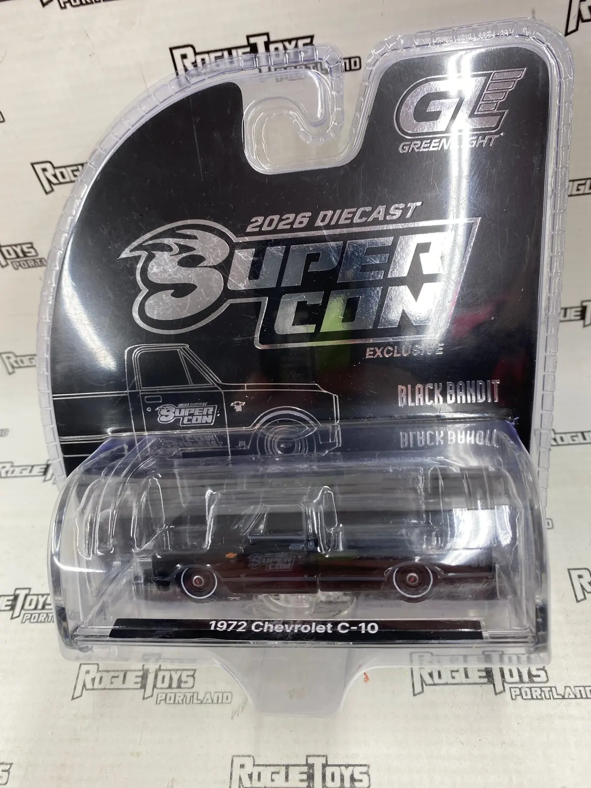 Green Light 2026 Super Con Exclusive Black Bandit 1972 Chevrolet C-10 1