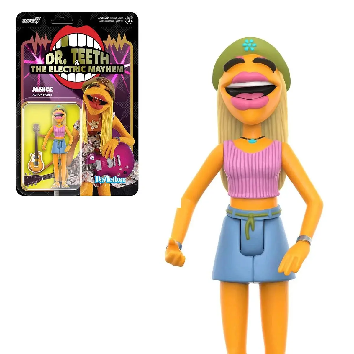 Super7 - The Muppets - Wave 1 - Dr. Teeth & The Electric Mayhem - Janice Reaction Figure (82151) 1