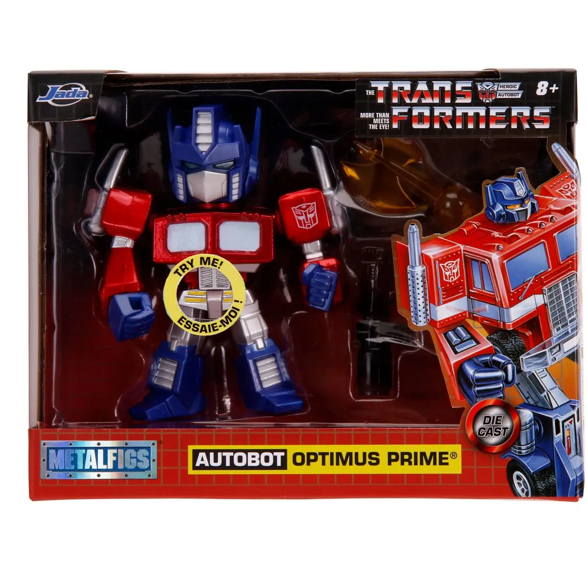Transformers G1 - Optimus Prime Deluxe 4-Inch Metalfigs Figure With Light (31398) 1
