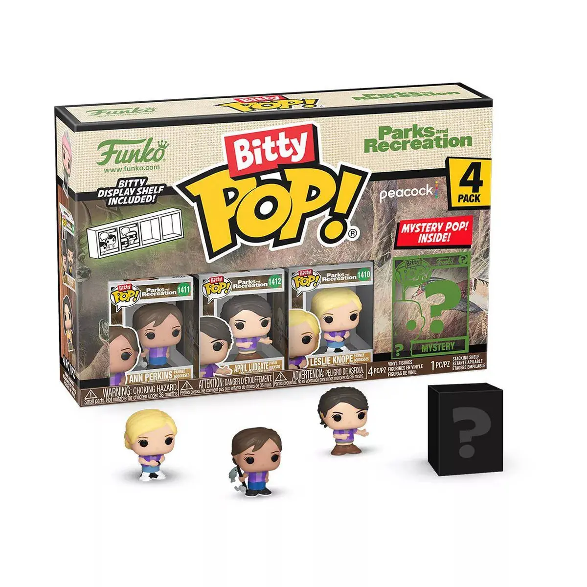 Funko Bitty Pop! Parks And Recreation (Ann Perkins As Pawnee Goddesses) 4-Pack Vinyl Figures (75441) Last One! 1