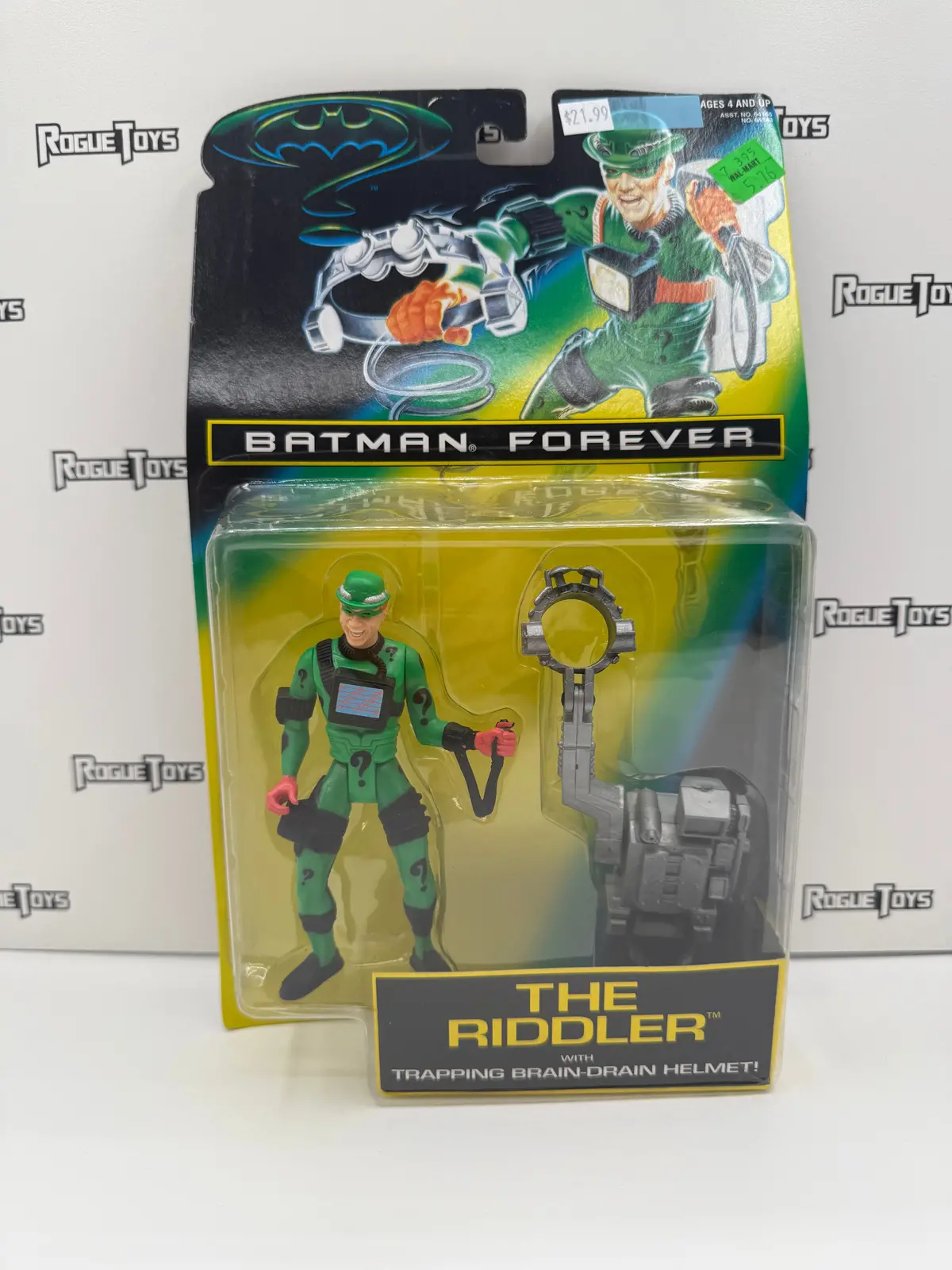 Kenner Batman Forever The Riddler With Trapping Brain-Drain Helmet! 1