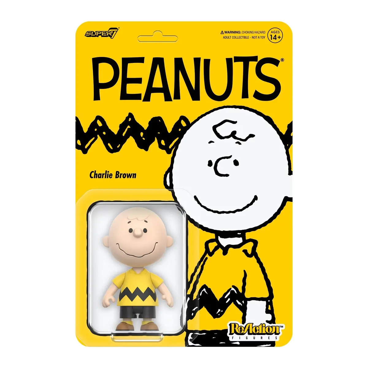 Super7 Reaction Figures - Peanuts - Wave 7 - Charlie Brown - 3.75-Inch Scale Action Figure (89917) 1
