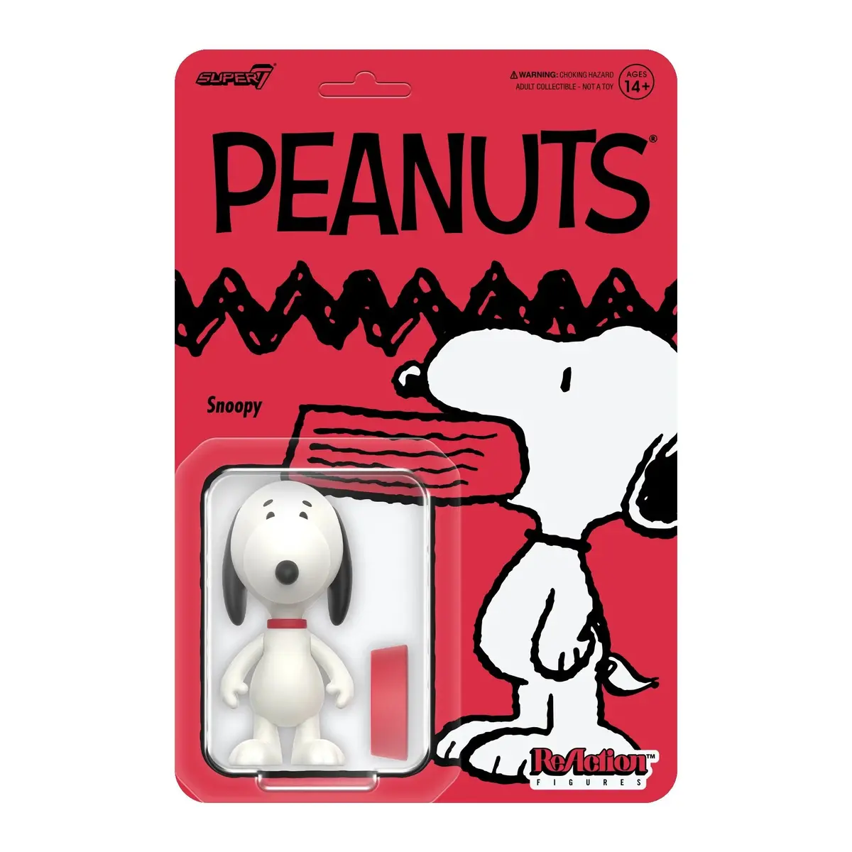 Super7 Reaction Figures - Peanuts - Wave 7 - Snoopy 3.75-Inch Action Figure (89918) 1