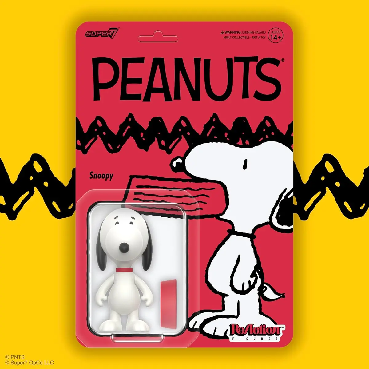 Super7 Reaction Figures - Peanuts - Wave 7 - Snoopy 3.75-Inch Action Figure (89918) 2