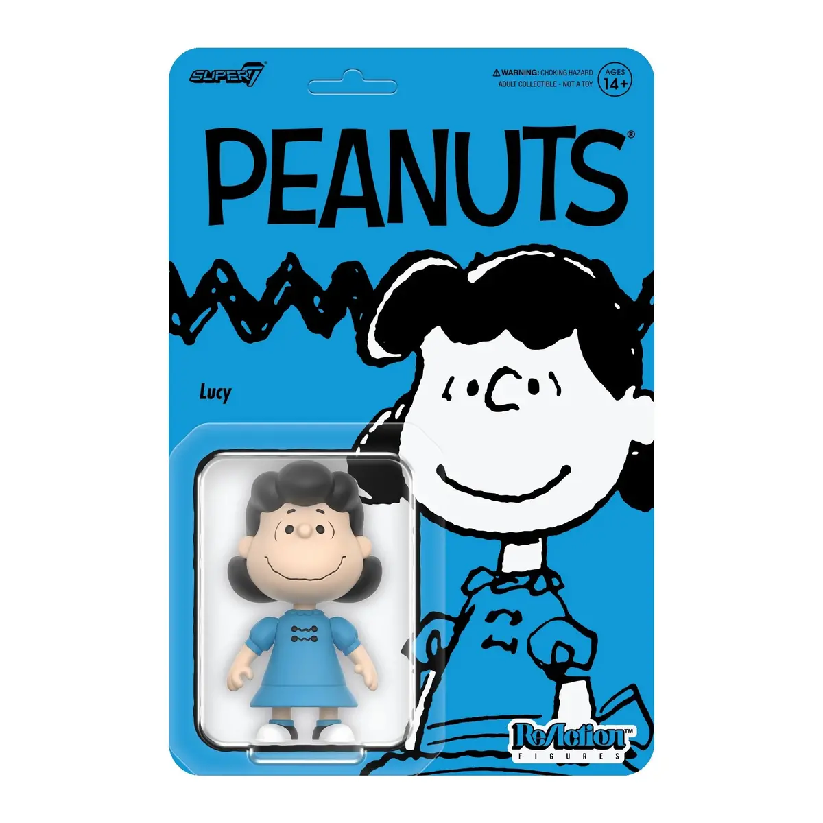 Super7 Reaction Figures - Peanuts - Wave 7 - Lucy 3.75-Inch Action Figure (89919) 1