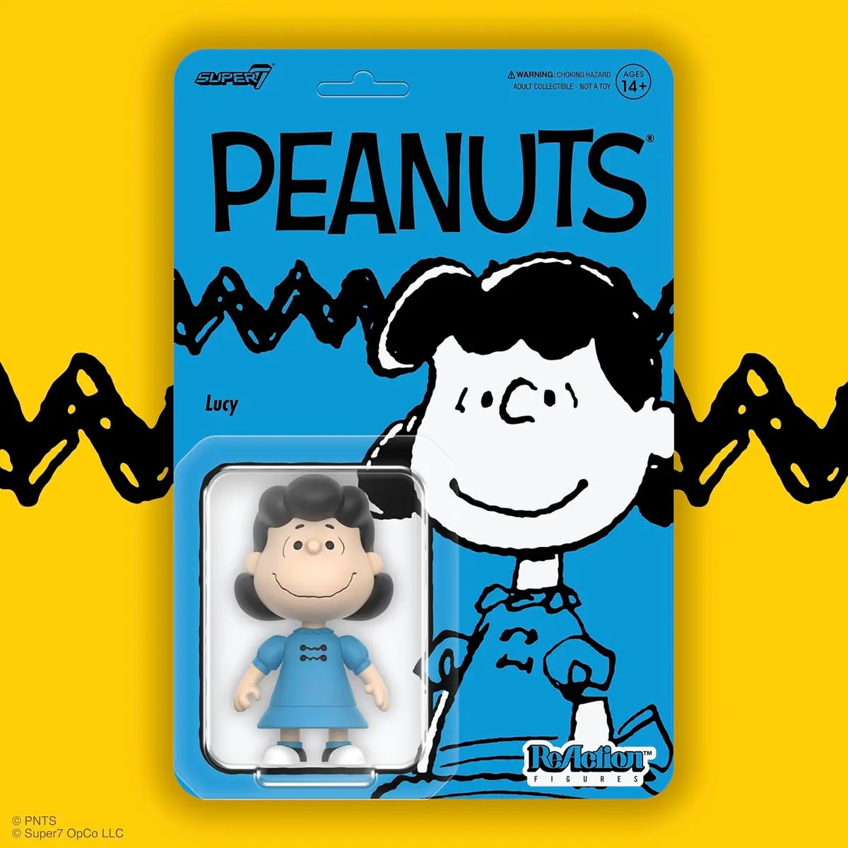 Super7 Reaction Figures - Peanuts - Wave 7 - Lucy 3.75-Inch Action Figure (89919) 2