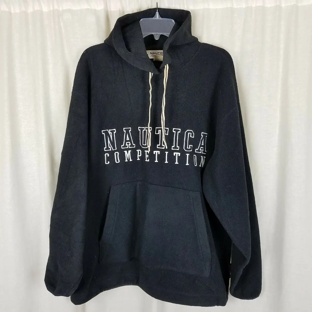 Vintage Nautica Competition Nautech Fleece Hoodie Sweatshirt Mens M 80S 90S Usa 1