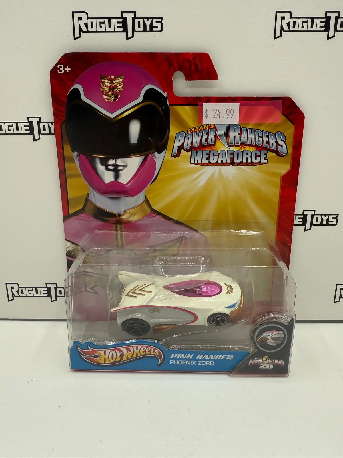 Mattel Hot Wheels Power Rangers Megaforce Pink Ranger Phoenix Zord 1