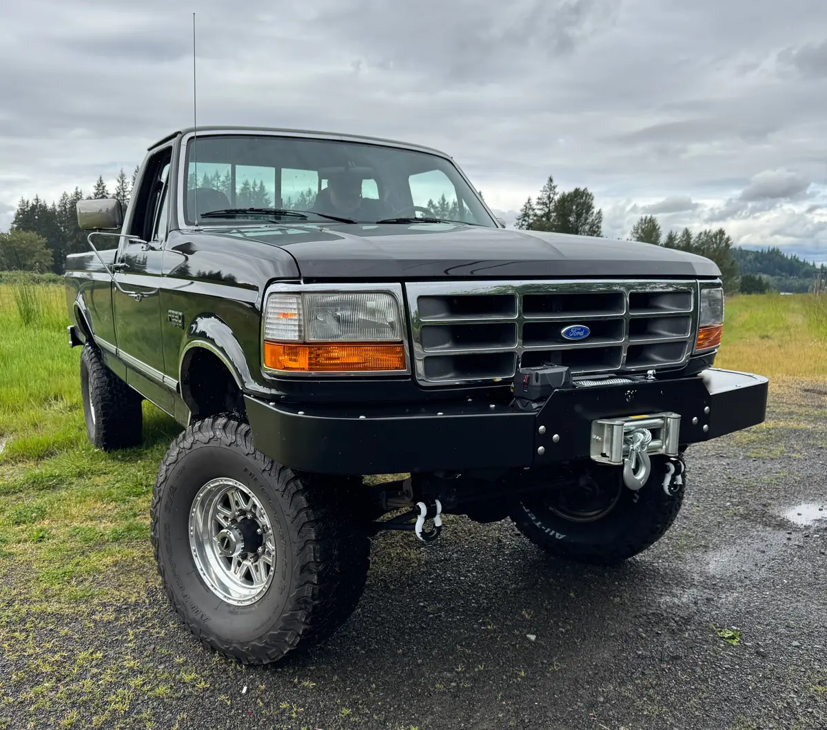 Engineered Vintage ‘Goat' Winch Bumper - 1987-1997 Ford F-Series 1