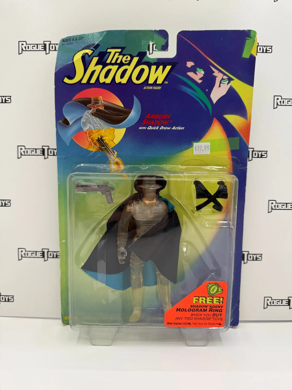 Kenner The Shadow Action Figure Ambush Shadow With Quick Draw Action 1