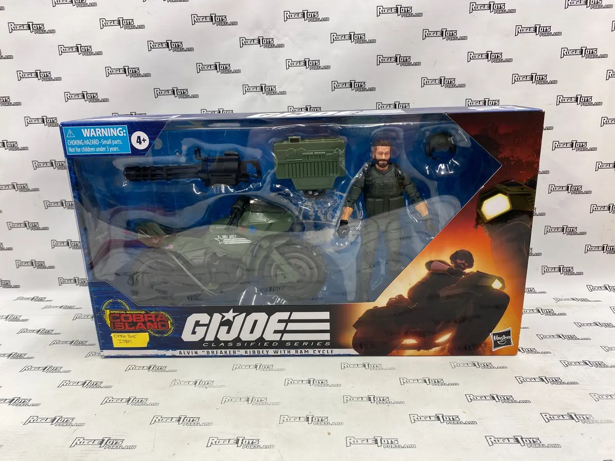 Gi Joe Classified Cobra Island Alvin “Breaker” Kibbey With Ram Cycle (Open Box) 1