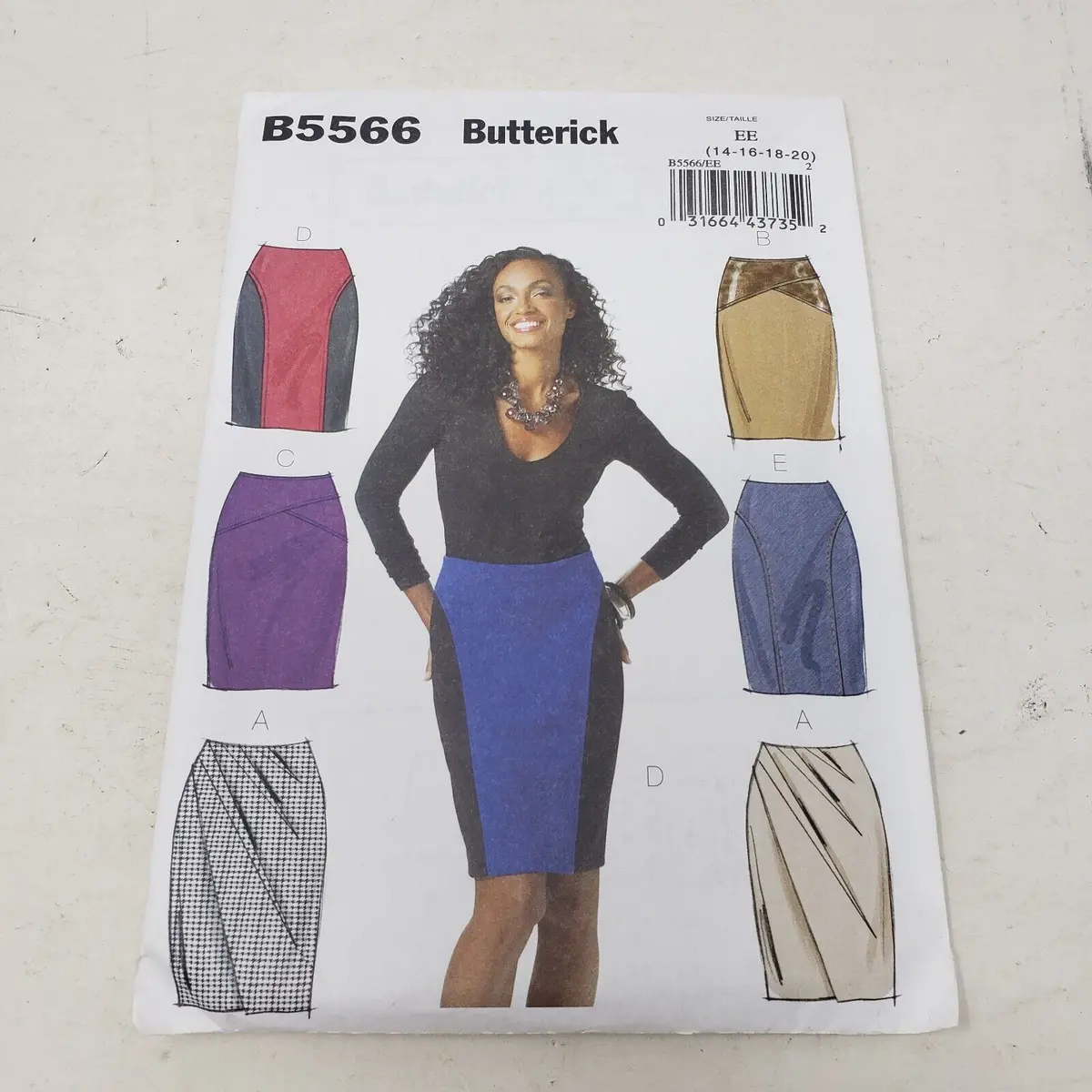 Butterick Sewing Pattern B5566 Women Sz 14-16-18-20 Vintage 80S 90S Style Skirts 1