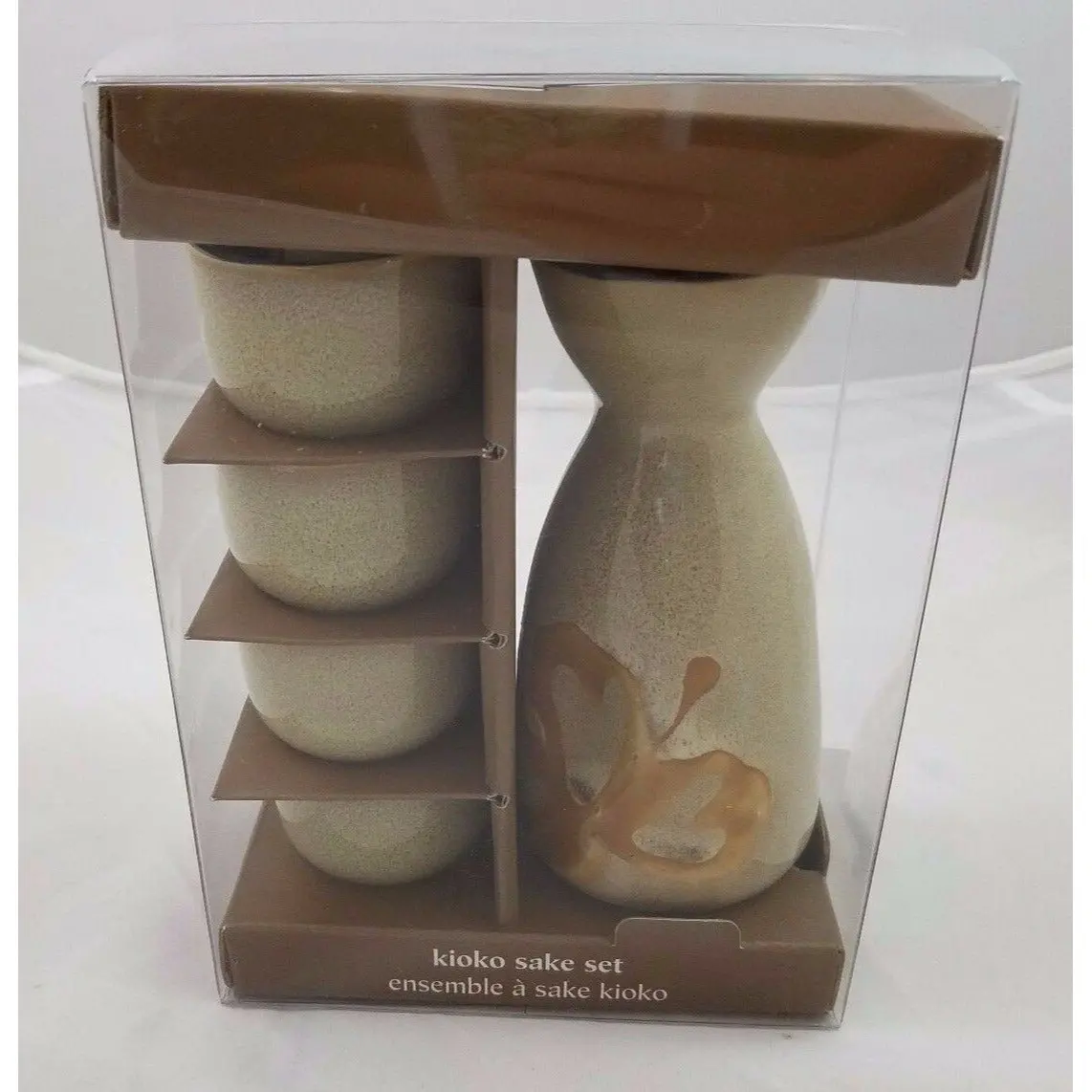 Pier 1 One Imports Kioko Sake Stoneware Ceramic Pottery Set Carafe Decanter Cups 1