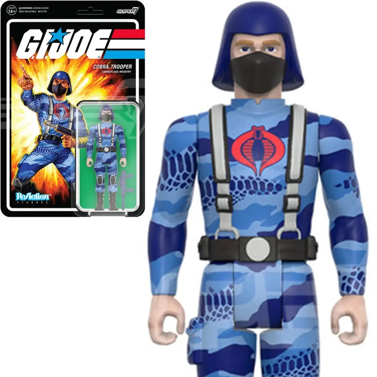 Super7 Reaction - G.I. Joe: Wave 5 - Cobra Trooper, Camouflage Infantry, Laserrifle V1, Pink (82323) 1