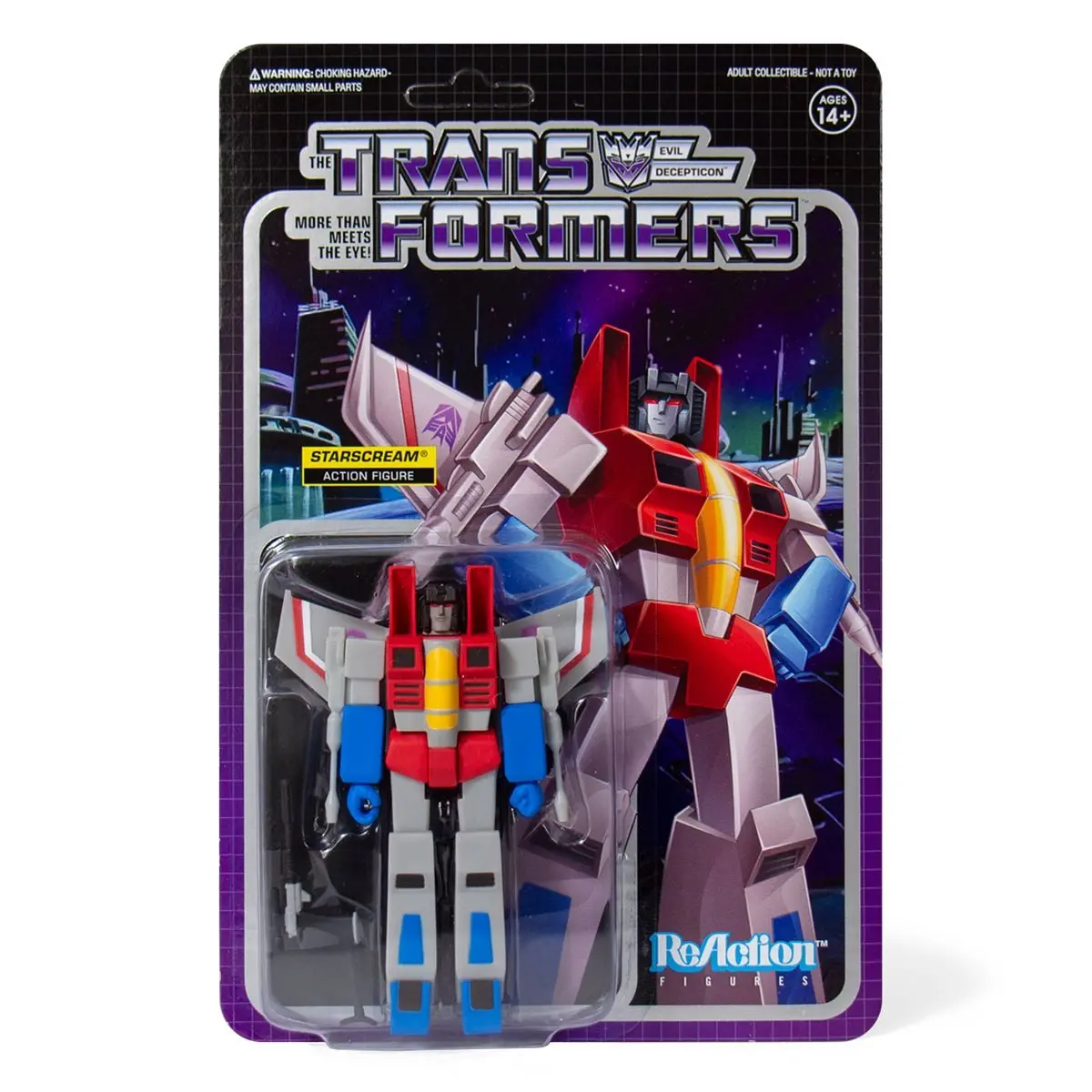 Super7 Reaction Figures - Transformers - Starscream Action Figure (80043) Low Stock 1