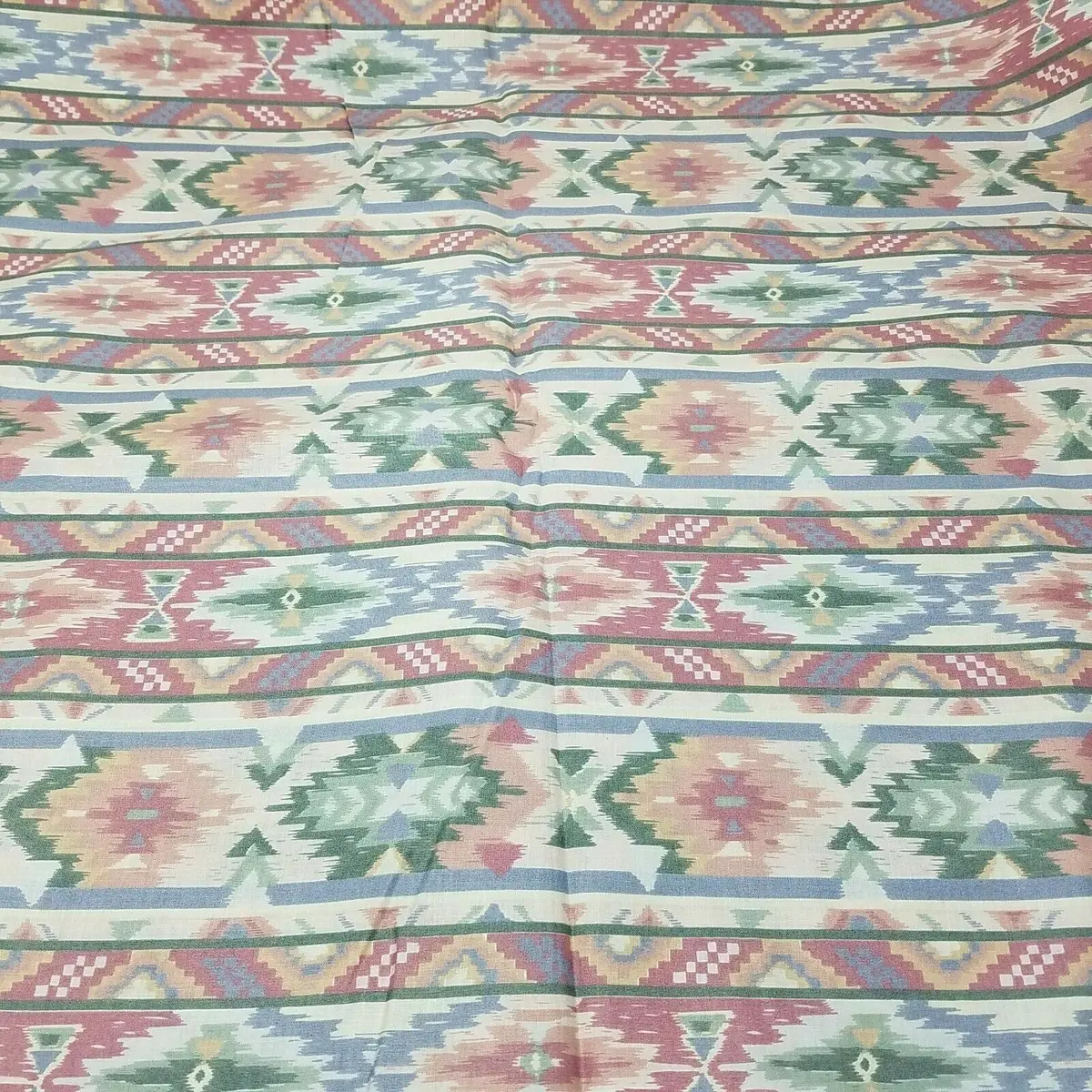 7 Yards P.S. Designs Fabric Pink Southwestern Aztec Material 80S 90S Cotton Pink 1