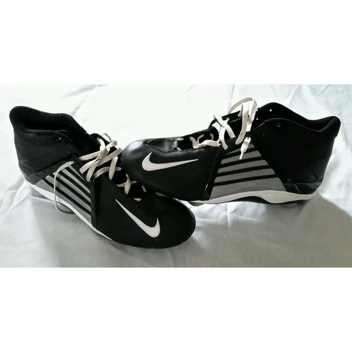 Mens Nike Air Zoom Alpha Project Td Football Cleats Size 17 Black Boots Shoes 1
