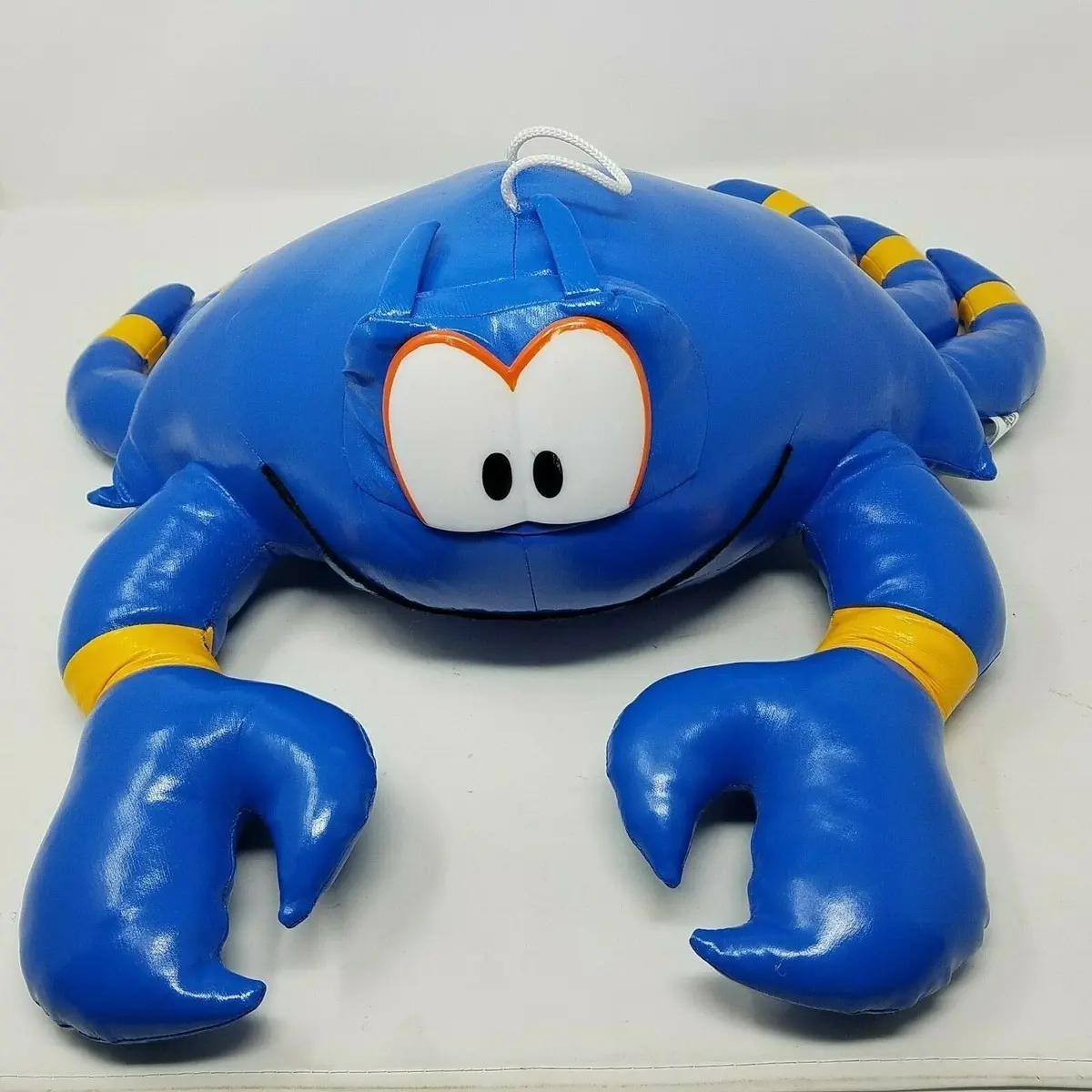 Peek-A-Boo Toys Blue Crab Plush Stuffed Animal Vinyl Faux Leather 20" Large Toy 1