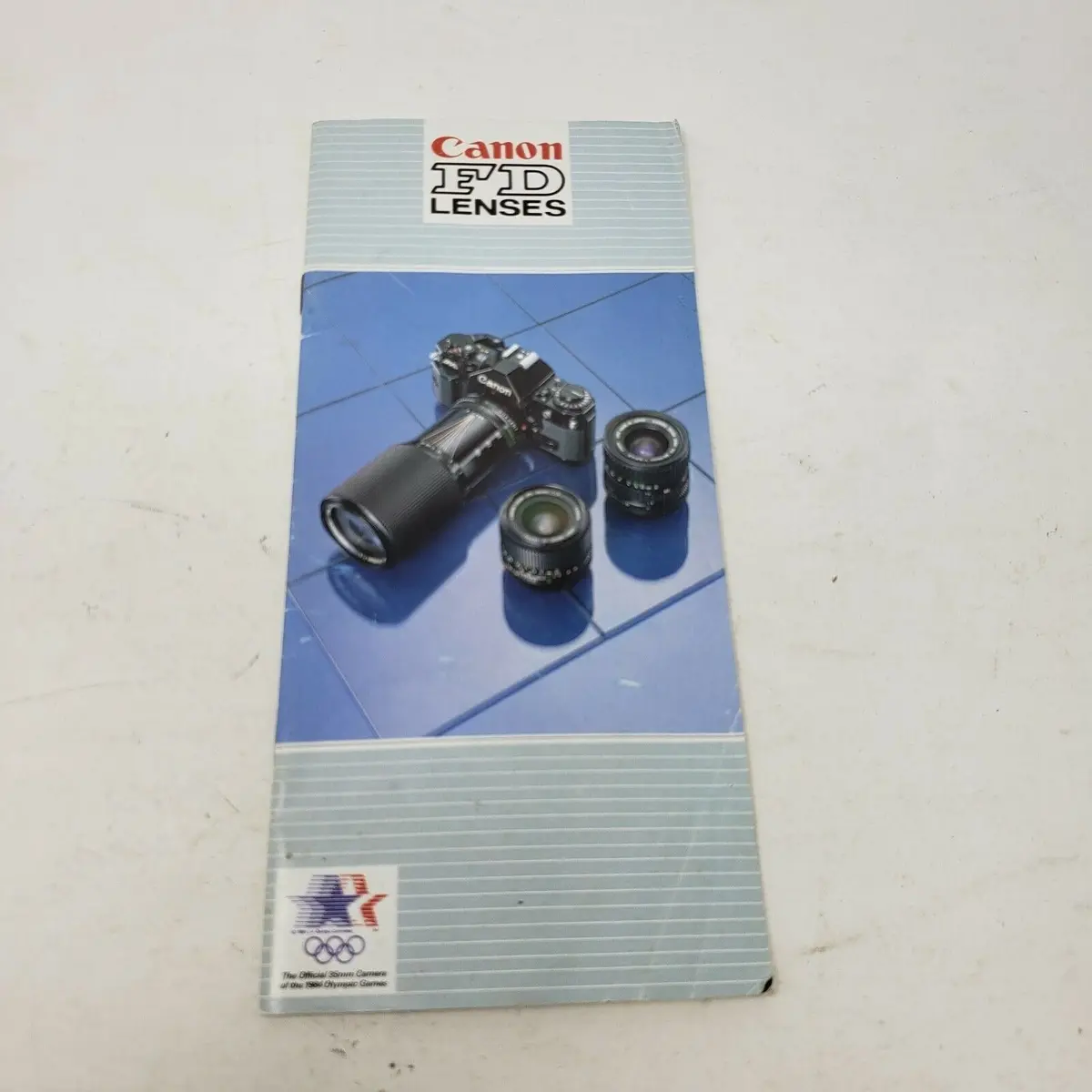 Canon Fd Lenses Camera Color Catalog Pamphlet Vintage Advertising Ephemera 35Mm 1