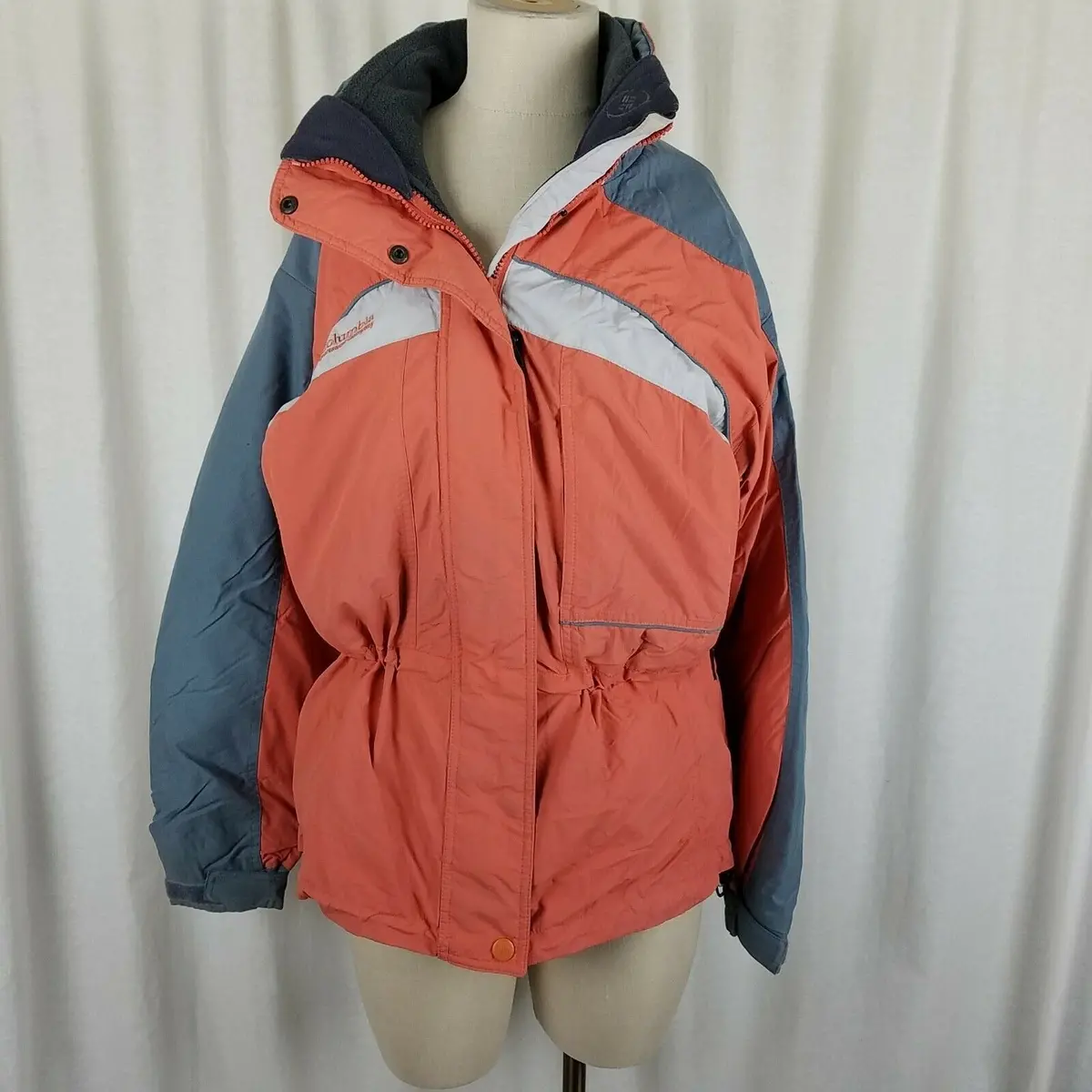 Columbia Core Interchange 3-In-1 Winter Parka Fleece Windbreaker Jacket Womens M 1