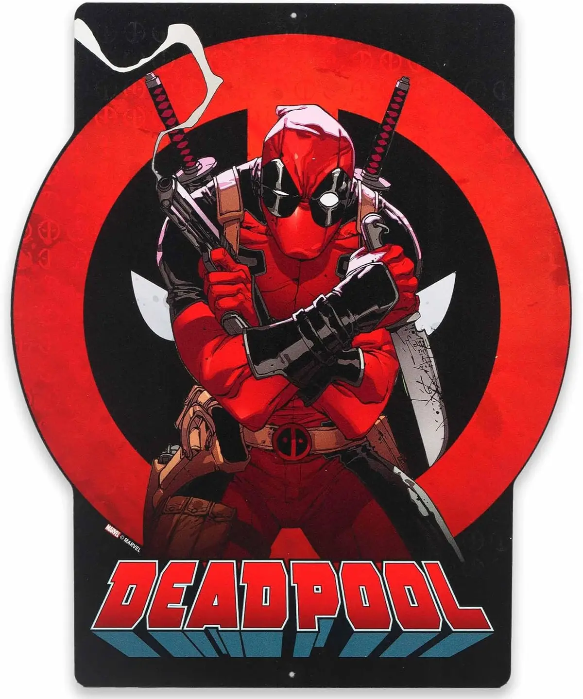 Open Road - Marvel: Deadpool (Smoking Gun) 14X11 X-Metal (Aluminum) Sign/Wall Art/Decor 06262/90229303 Low Stock 1