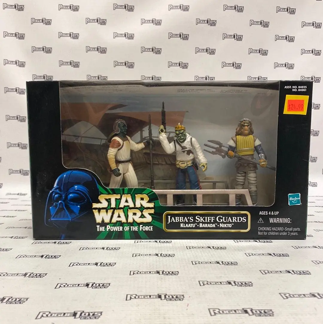 Hasbro Star Wars The Power Of The Force Jabba’S Skiff Guards Klaatu, Barada, & Nikto 1