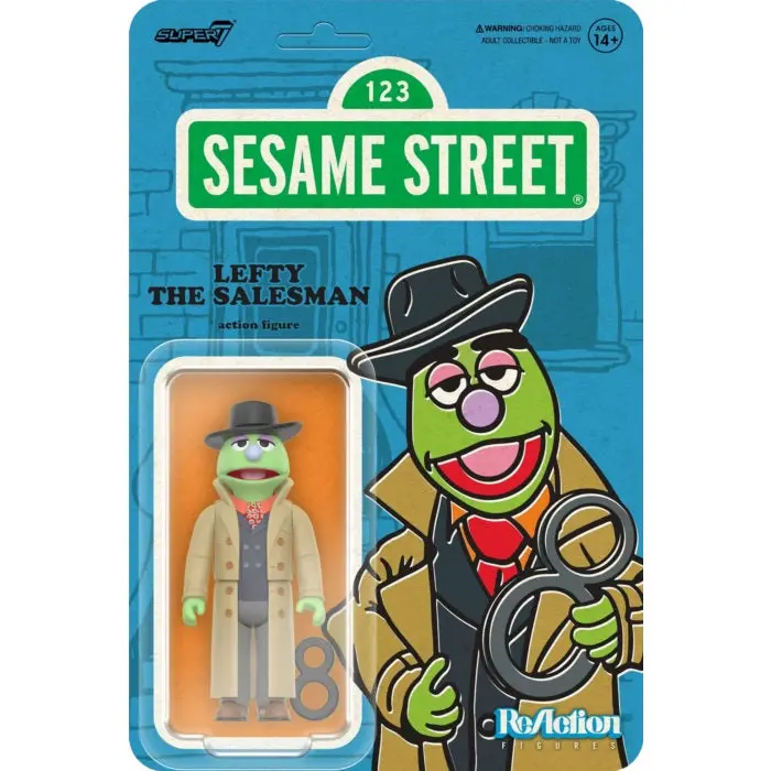 Super7 Reaction Figures - Sesame Street - Wave 2 - Lefty The Salesman Action Figure (86011) 1
