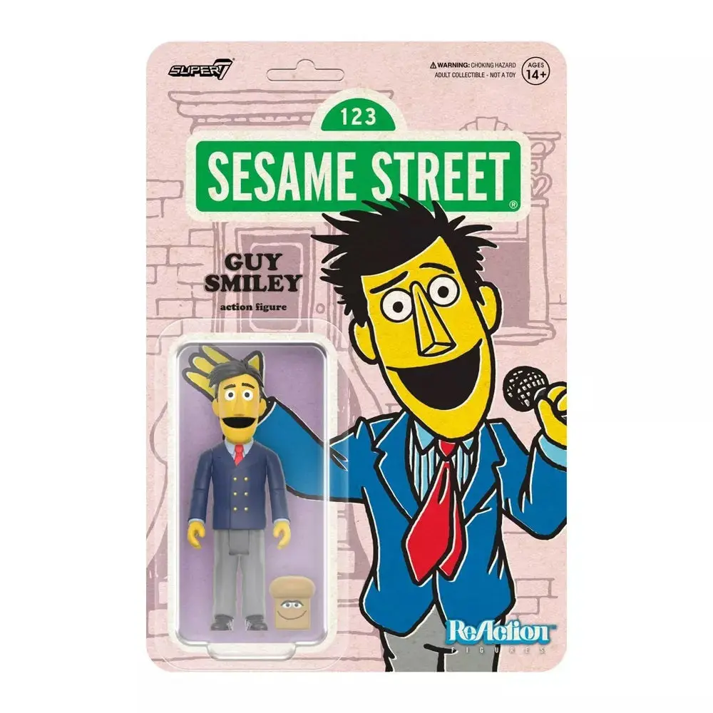 Super7 Reaction Figures - Sesame Street - Wave 2 - Guy Smiley Action Figure (86010) Low Stock 1