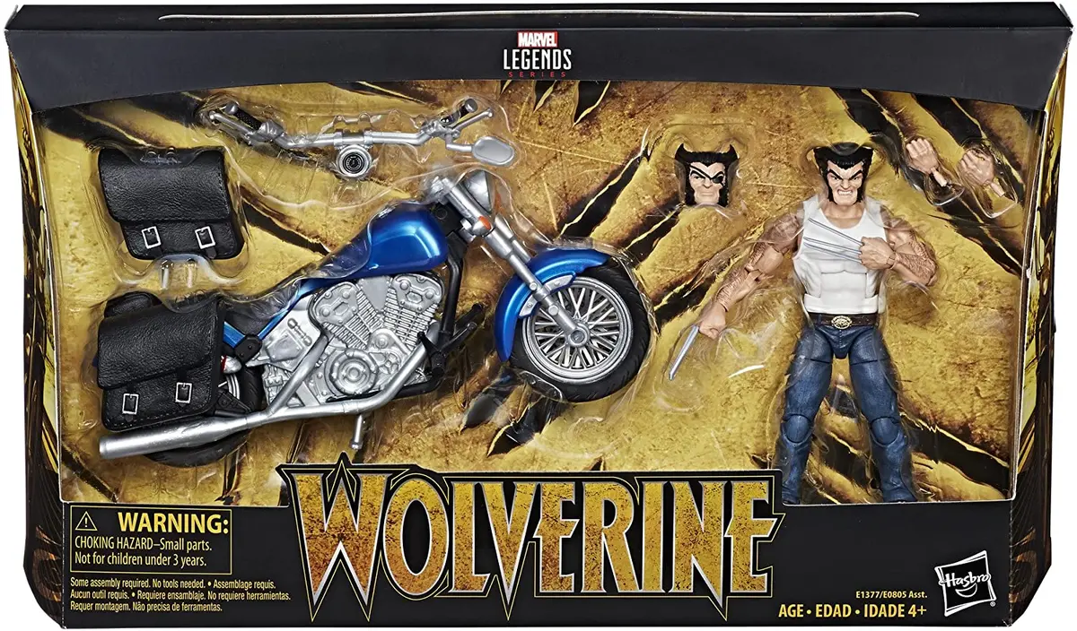 Marvel Legends - Ultimate Riders - Wolverine Action Figure And Motorcycle (E1377) Last One! 1