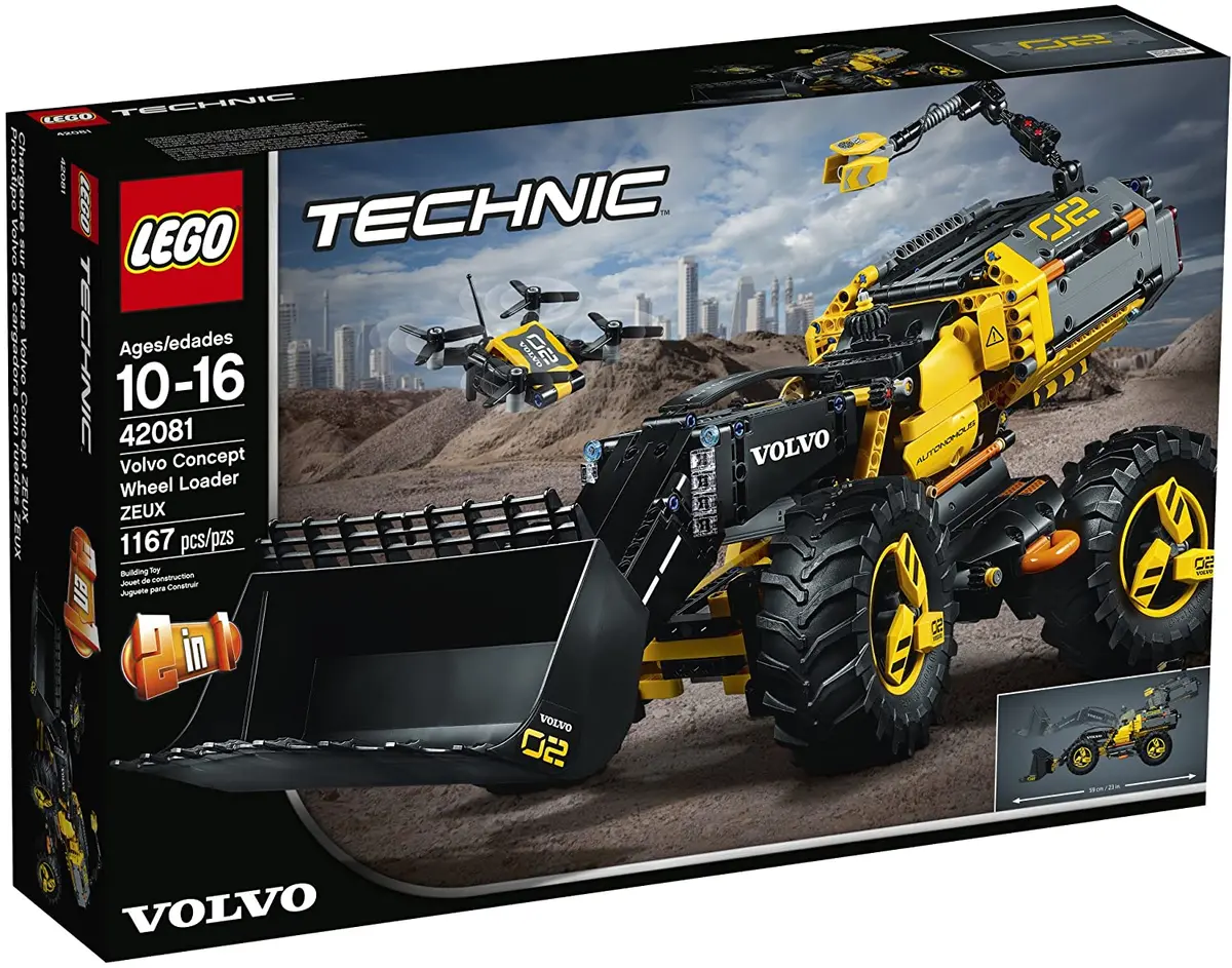 Lego Technic - Volvo Concept Wheel Loader Zeux (42081) Building Toy Low Stock 1