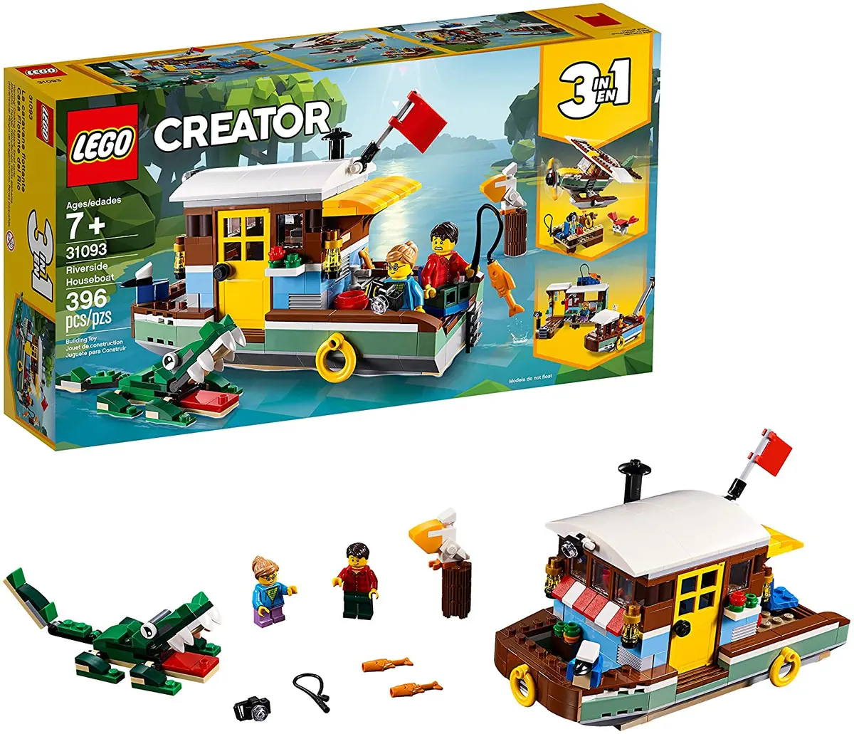 Lego Creator - Riverside Houseboat (31093) 3-In-1 Retired Building Toy Last One! 1