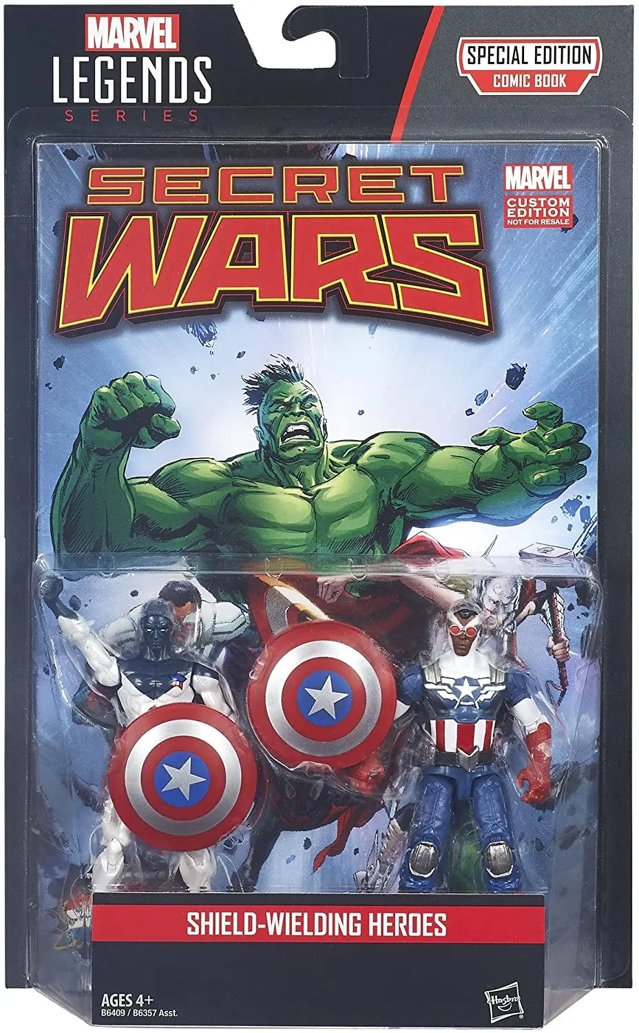 Marvel Legends Special Edition Comic Book - Secret Wars - Shield-Wielding Heroes Action Figures (B6409) 1