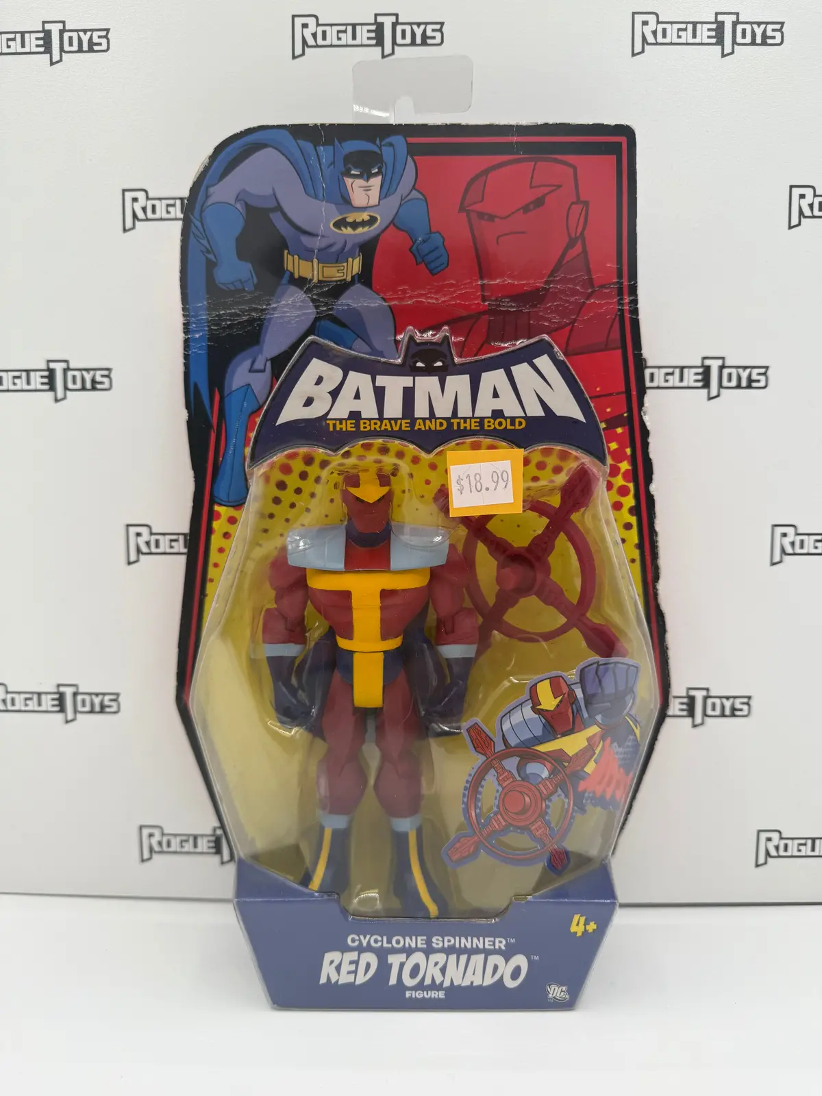 Mattel Dc Batman: The Brave And The Bold Cyclone Spinner Red Tornado Figure 1