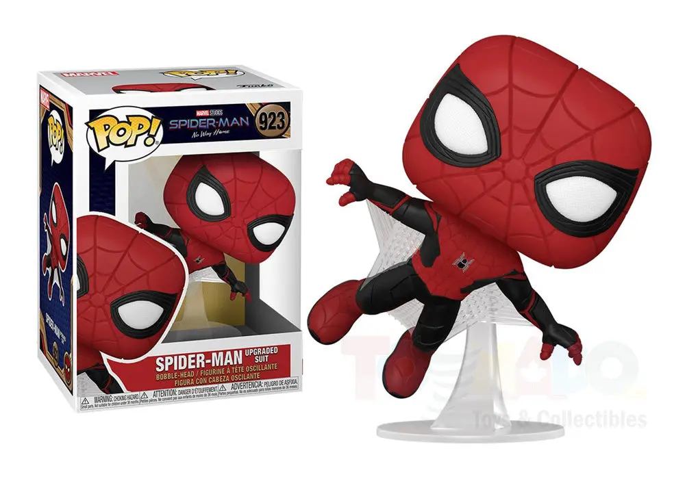 Funko Pop! Marvel #923 - Spider-Man: No Way Home - Spider-Man (Upgraded Suit) Vinyl Figure (57634) 1
