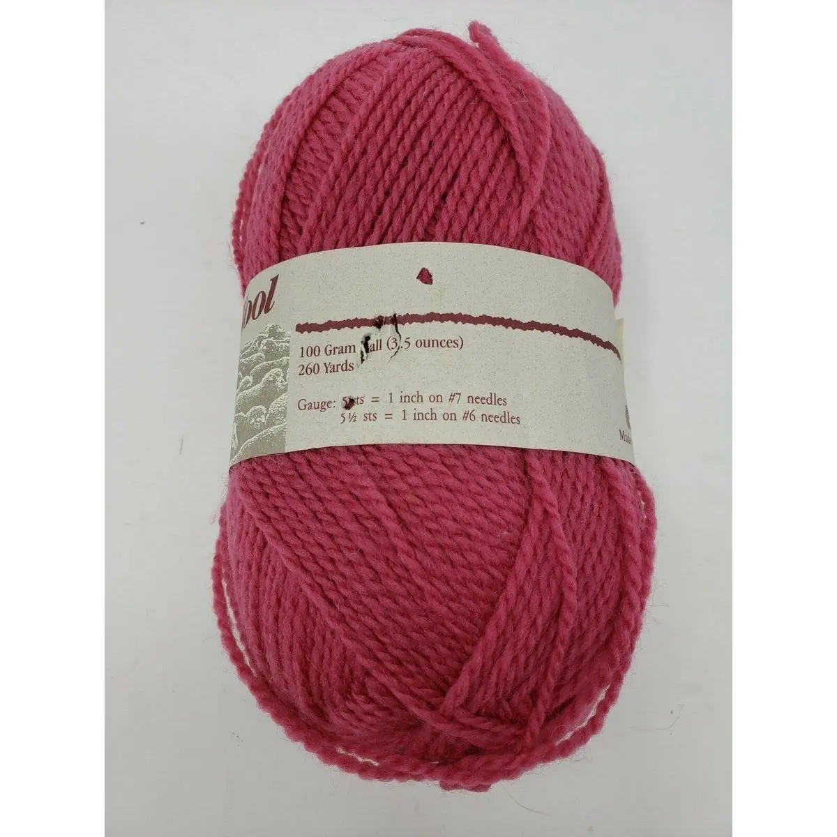 Sheepswool Wool Yarns Brunswick Winterberry 3.5 Ounces 260 Yards 1 Skein 31872 2