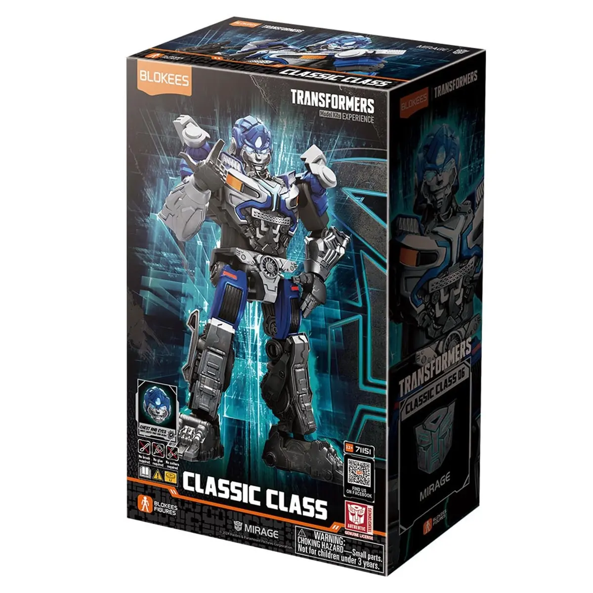 Blokees - Transformers - Classic Class #06 - Mirage - Buildable Model Kit Figure (71151/00836) Low Stock 1