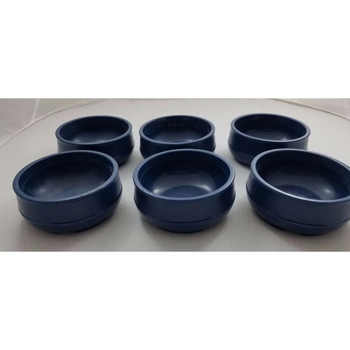 Aladdin Blue Insulated Bowls Plastic Melmac Melamine Usa Made Lot Of 6 Hospital 1