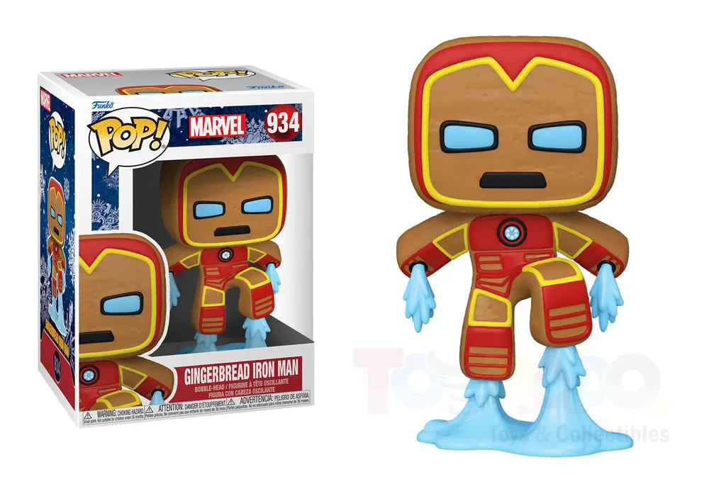 Funko Pop! Marvel #934 - Holiday - Gingerbread Iron Man Witch Vinyl Figure 1