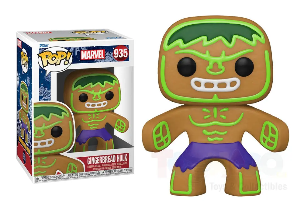 Funko Pop! Marvel #935 - Gingerbread Hulk Vinyl Figure 1