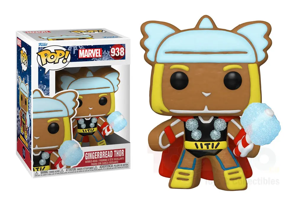 Funko Pop! Marvel #938 - Holiday - Gingerbread Thor Vinyl Figure 1