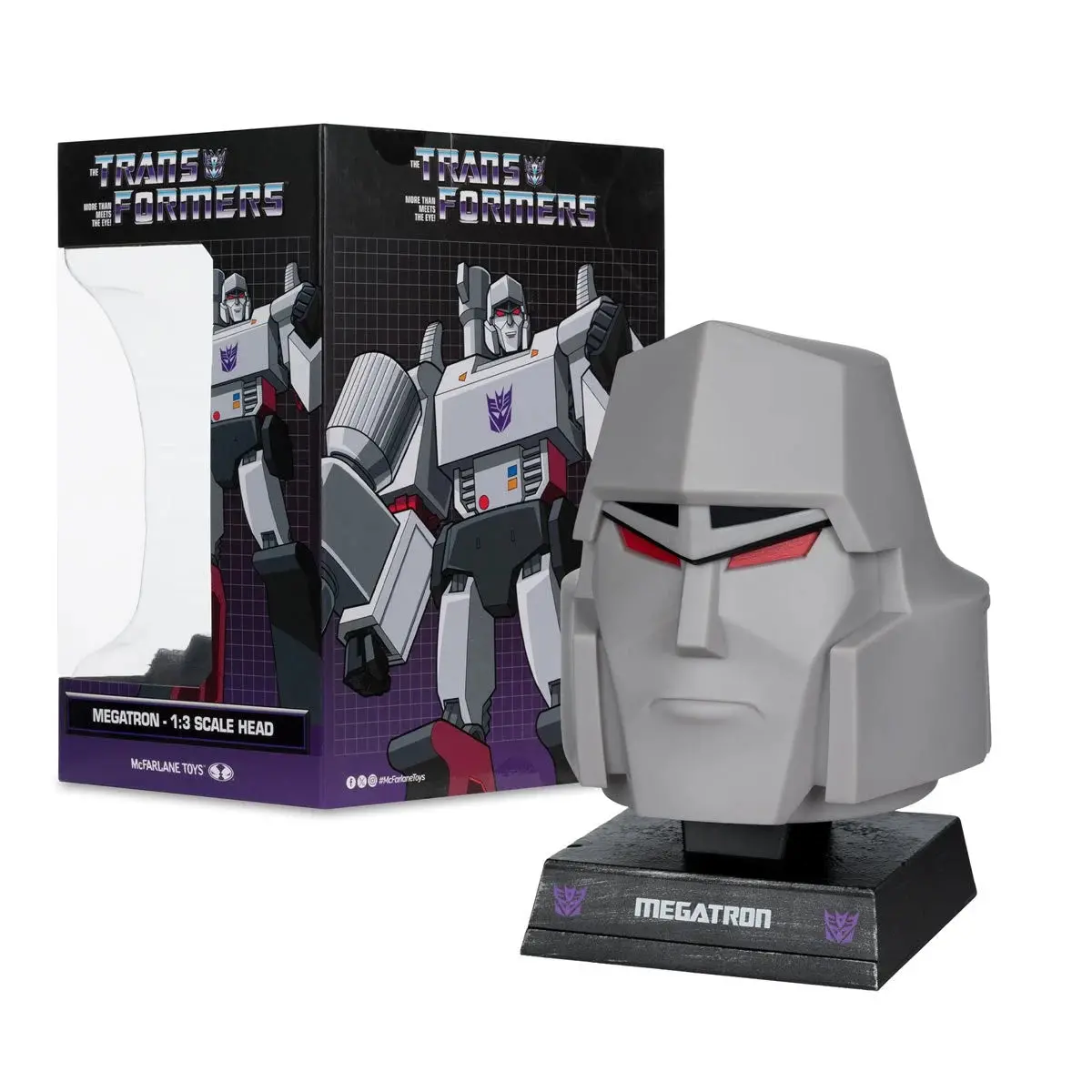 Mcfarlane Toys - Transformers: G1 - Decepticon Megatron - 1:3 Scale Head Replica Bust (14327) 1