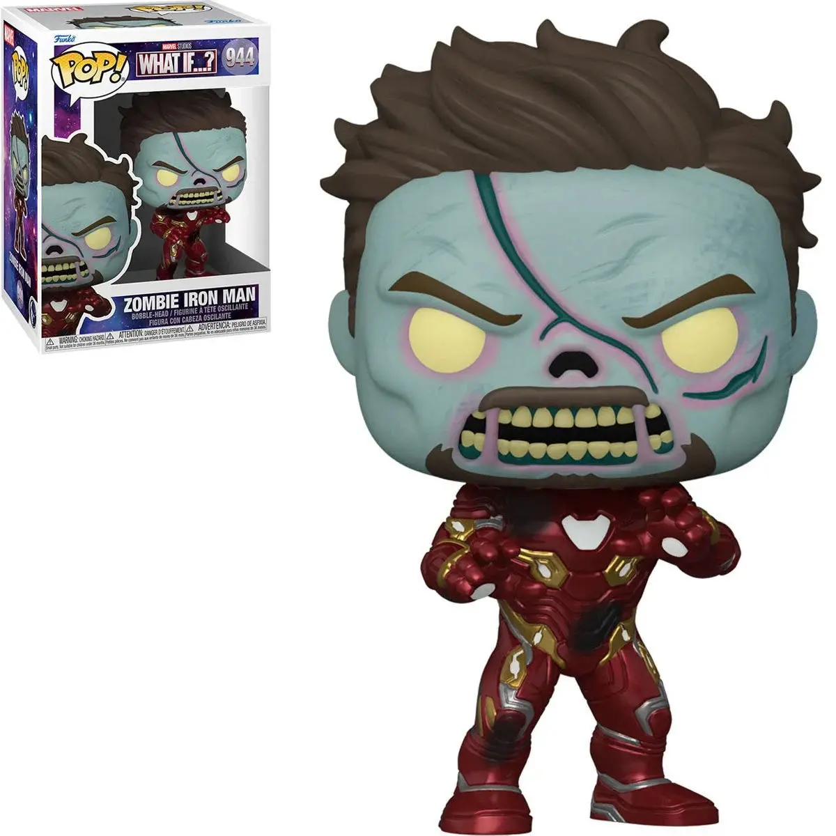 Funko Pop! Marvel #944 - What If...? - Zombie Iron Man Vinyl Figure (57379) Low Stock 1