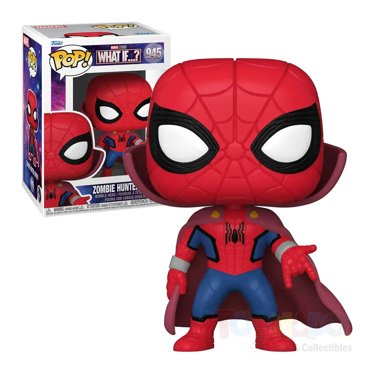 Funko Pop! Marvel #945 - What If...? - Zombie Hunter Spidey Vinyl Figure (57380) 1