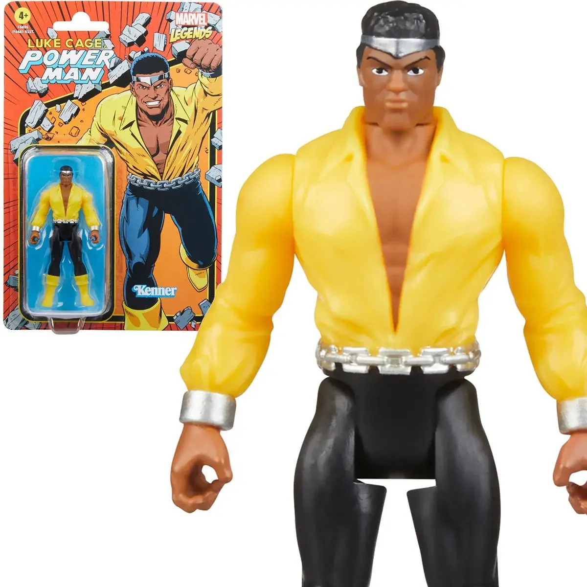 Marvel Legends Retro 375 Collection - Luke Cage (Power Man) Action Figure (F6696) 1